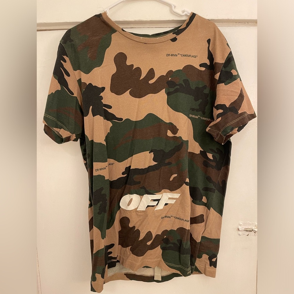 Off-White Camouflage Oversized Tee